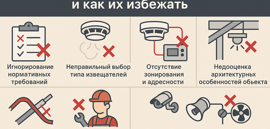 Ошибки при проектировании АПС и как их избежать