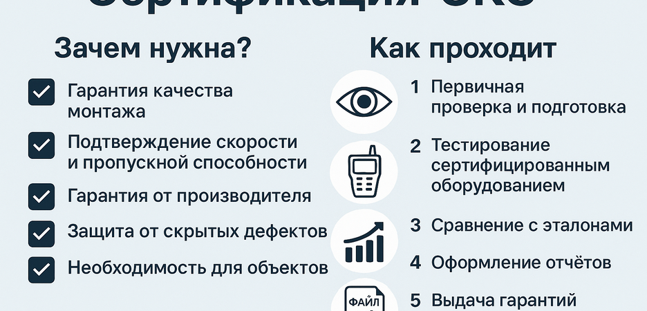 Сертификация СКС: зачем нужна и как проходит